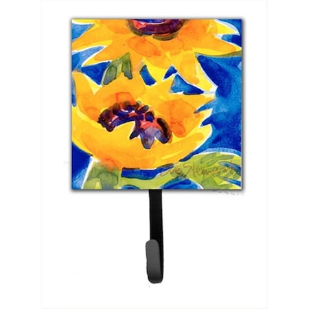 Carolines Treasures Flower - Sunflower Leash Holder Or Key Hook 6012SH4